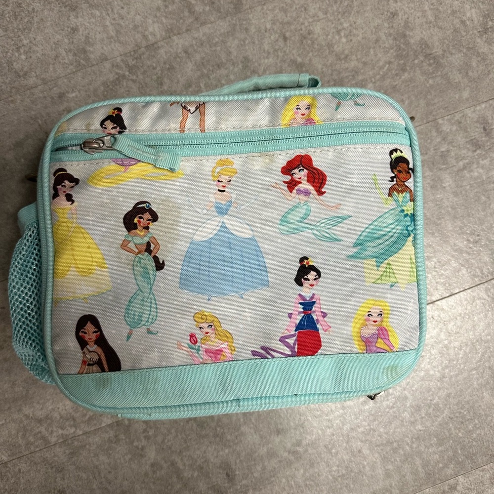 Pottery Barn Kids Princess Lunch Bag with Aqua and Pastel Hues